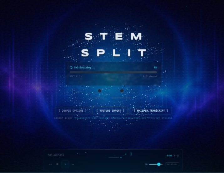 Liminal™ AI Stem Splitter — Séparation locale des voix, de la batterie, de la basse et des instruments